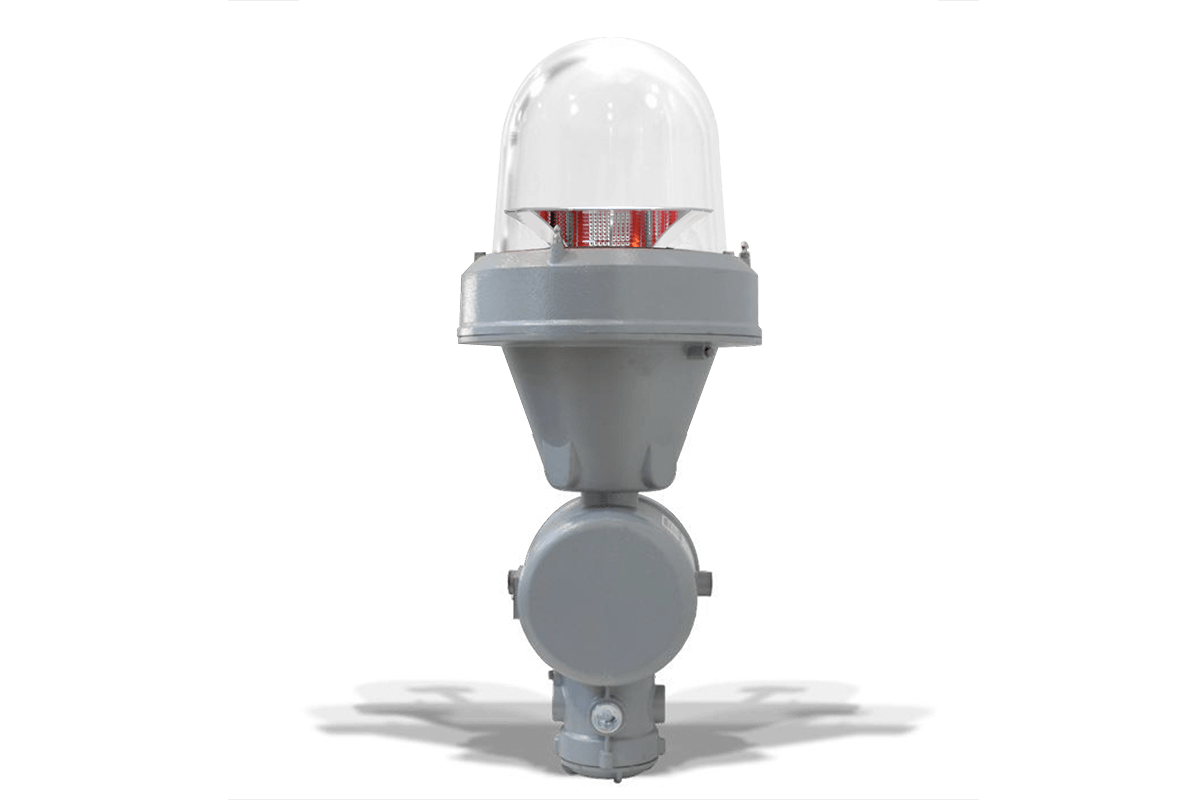 SEGSxxP2K_EX - Aircraft Warning Light for Explosion Proof MIOLB-E1_xxS: Single, Medium Intensity Type B