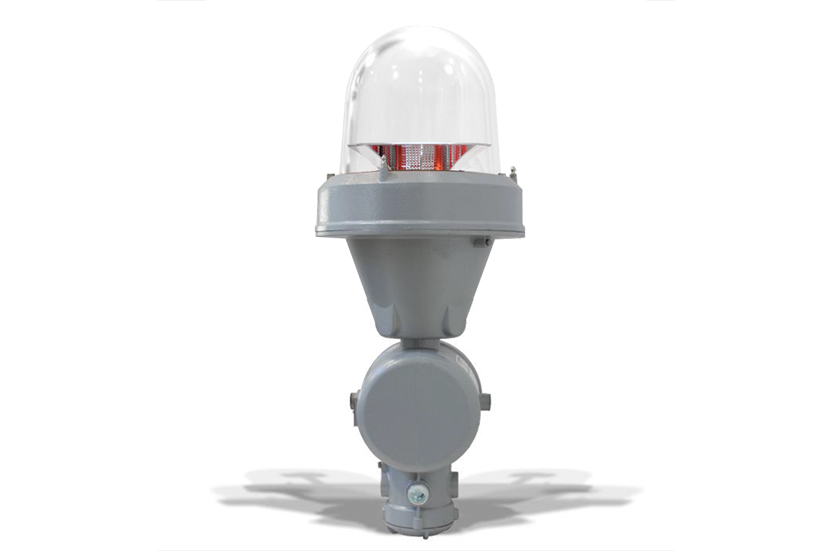 SEGSxxC2K_EX - Aircraft Warning Light for Explosion Proof MIOLC-E1_xxS: Single, Medium Intensity Type C