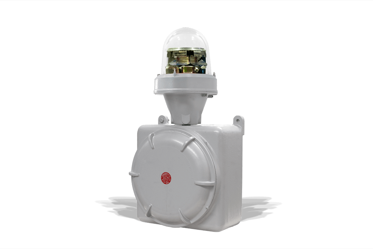 Aircraft Warning Light for Explosion Proof MIOLAB-E1_23S: Dual mode, Medium Intensity Type A / Type B